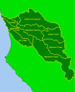 Navarro River sub-basin map